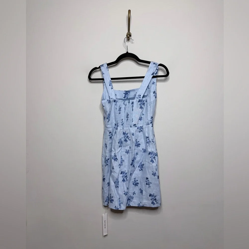 Reformation Celosia Linen Dress Crystalline